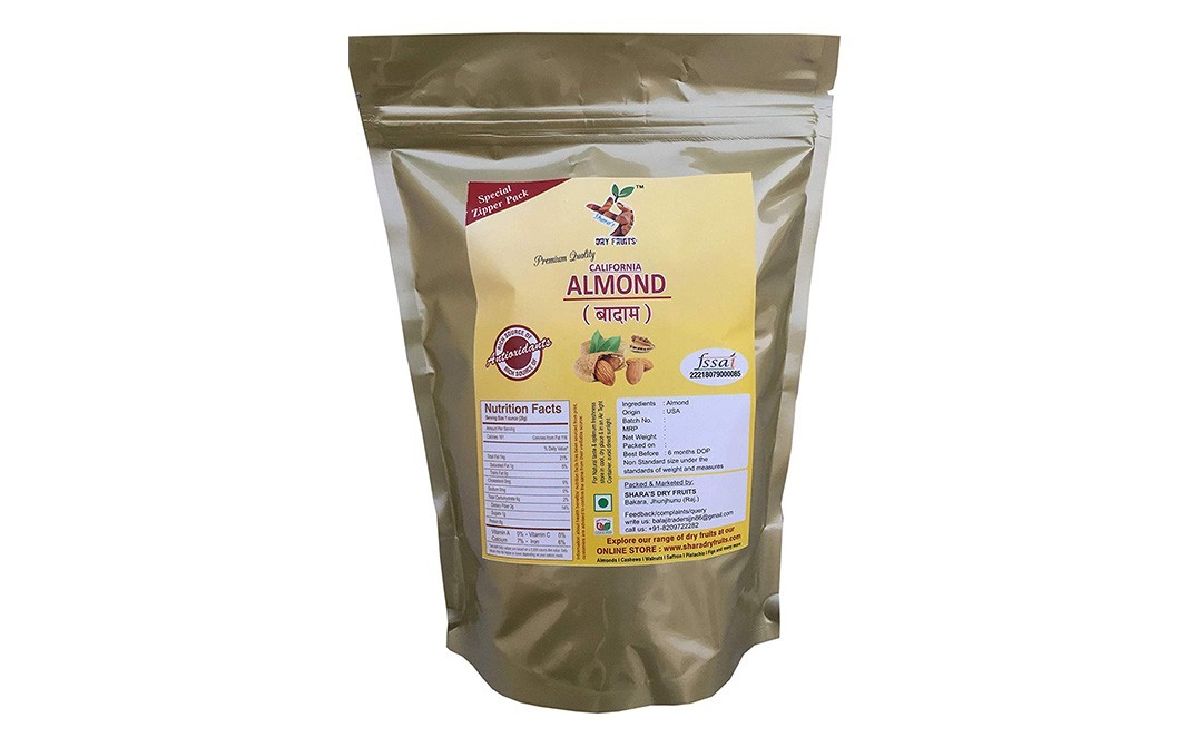 Shara's California Almond    Pack  1 kilogram